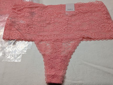 NOS NWT AUDEN INTIMATE WOMENS SIZE LARGE ALLOVER LACE THONG UNDERWEAR LOT