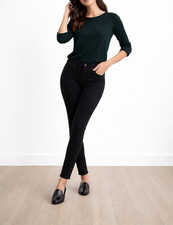 Levi's 711 Skinny Women's Mid-Rise Soft Black Jeans W24xL28