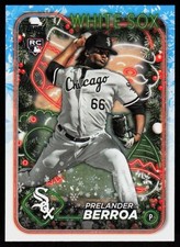 2024 Topps Holiday Prelander Berroa #H182 BASEBALL CARD Chicago White Sox RC