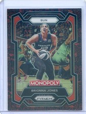 2024 Panini Monopoly Prizm WNBA BRIONNA JONES #51 RED CLASSIC ICONS PRIZM