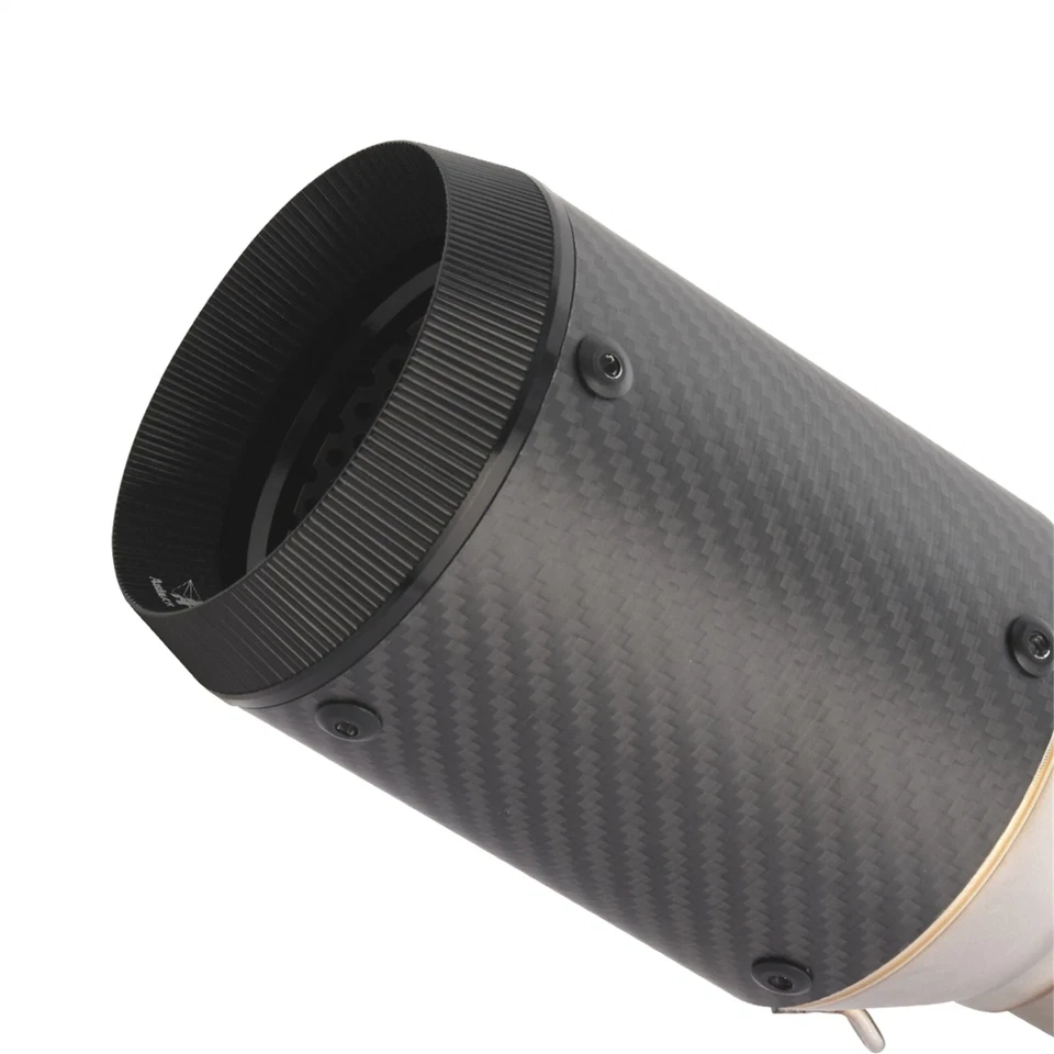 For Kawasaki Ninja ZX4R ZX4RR 2023-2025 Exhaust Link Pipe Muffler Carbon Fiber - Image 3 of 4