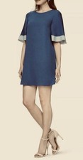 NWT BCBG Max Azria  Phillipa  Dress Thin Breathable Marine Blue Women Size Small