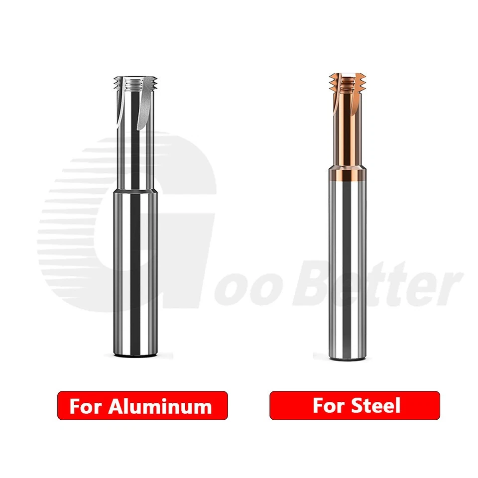 M1 to M24 Solid Carbide Thread Mill 3 Teeth Nano Coated for Aluminium,Steel,CNC - Image 3 of 4