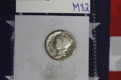 1921 Silver Mercury Dime - About Good-Good Condition (M82)