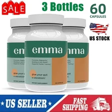 3 Pack Emma Relief Supplement Keto for Gut Bloating - 60 Capsules
