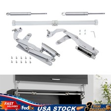 2pcs Cabinet Door Hinges Folding Lift Up Top Vertical Swing Furniture Hardware