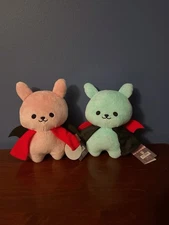 FUKUYA Bunfire 2 Devil Bunny Batman Halloween 7" Mini Plush Pink/Blue NWT Round1