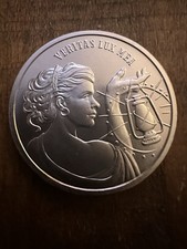 Veritas Lux Mea Truth Is My Light 1 oz Silver Round 99.99 per troy oz