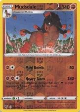 Mudsdale Rare Reverse Holo SWSH04: Vivid Voltage 097/185 NM