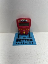 WORKS Radica Pocket Poker Draw and Deuces 1999 Handheld Electronic Game Tested