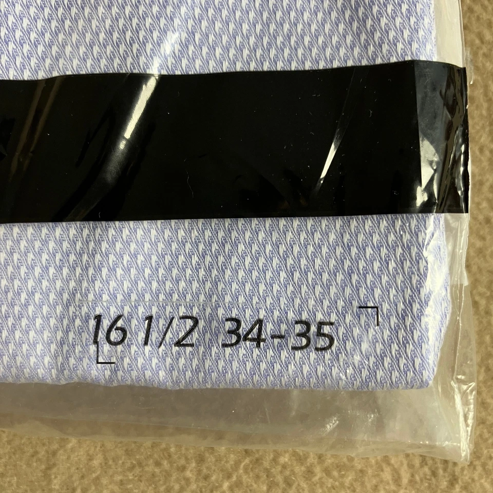 Saks Fifth Avenue Men's Classic Fit Dress Shirt Size 16 1/2 34-35 Purple NWT - Image 4 of 4