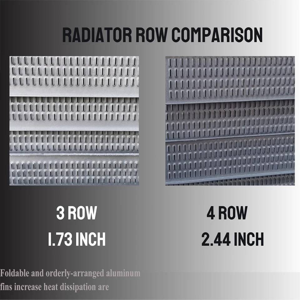 3 ROW Radiator+Shroud Fan FOR 1998-07 TOYOTA LAND CRUISER,V8 4.7L AT Lexus LX470 Foto 4 de 4