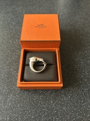Hermes Paris Galopp Ring massiv Silber 925