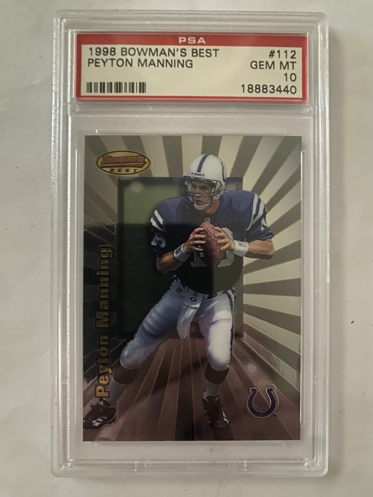 Peyton Manning Bowman's Best Autographs #7A Base