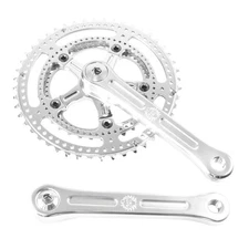 Velo Orange Grand Cru Drillium Cranks 170mm 8/9/10 Spd 48/34t Aluminum