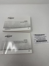 2012 Chevrolet Impala Owners Manual Oem Complete Set