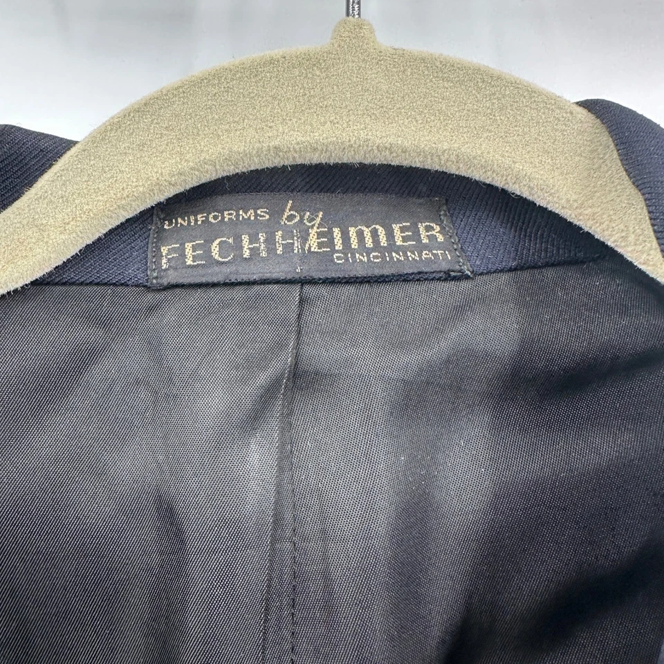 Vintage 1950s Fechheimer Fire Department Uniform Jacket Mens L/XL Wool Blend - Image 2 of 4