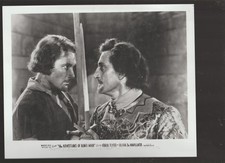 8X10 B&W   PHOTO OF-SCENE-BASIL RATHBONE AND ERROL FLYNN