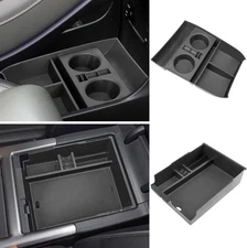 Center Console Organizer Tray Storage Box Insert Tray Interior Accessories (2PCS