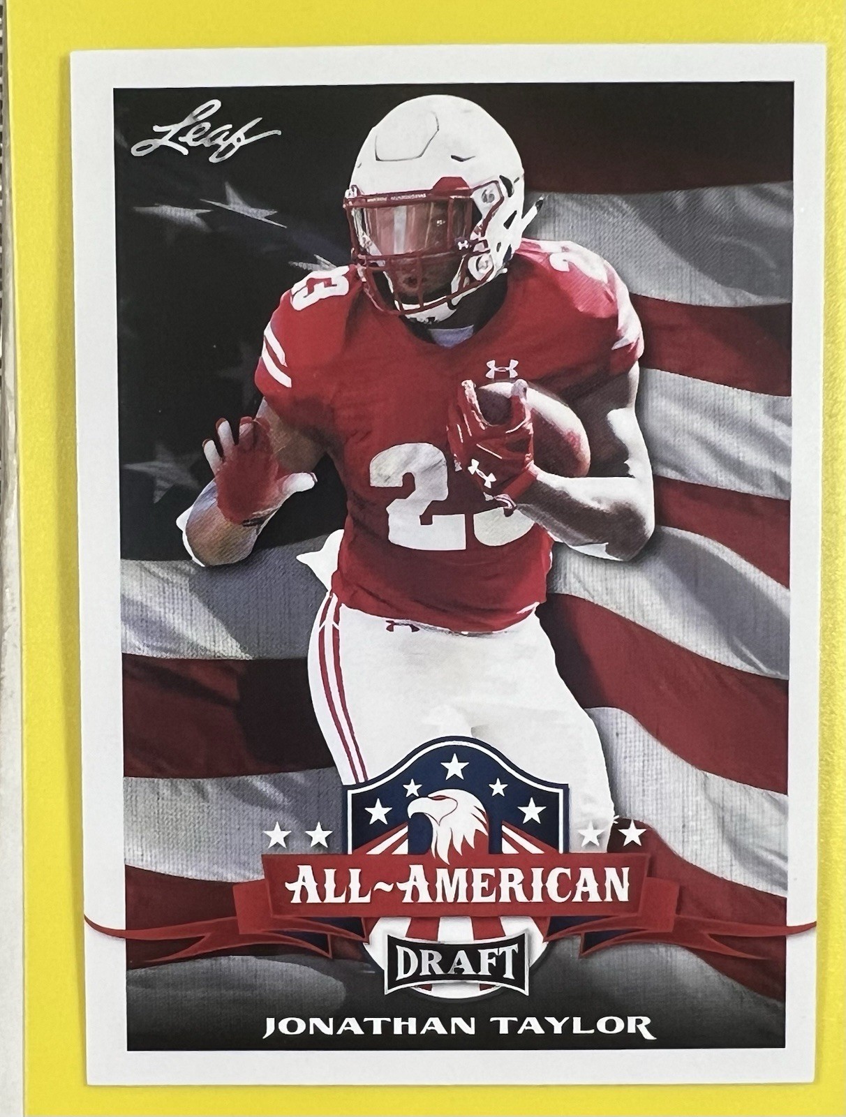 2020 Leaf Draft All-American - Jonathan Taylor Wisconsin Indianapolis #74 (RC)