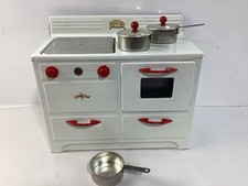 Vintage Little Chef Toy Electric Stove, Complete With Pans, Heater Works 