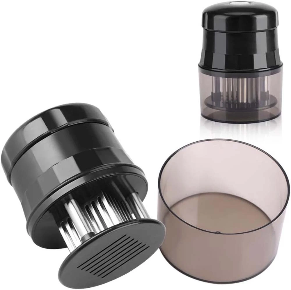 Durable Easy-To-Use Sturdy Stainless Steel Meat Tenderizer with Protective Cover