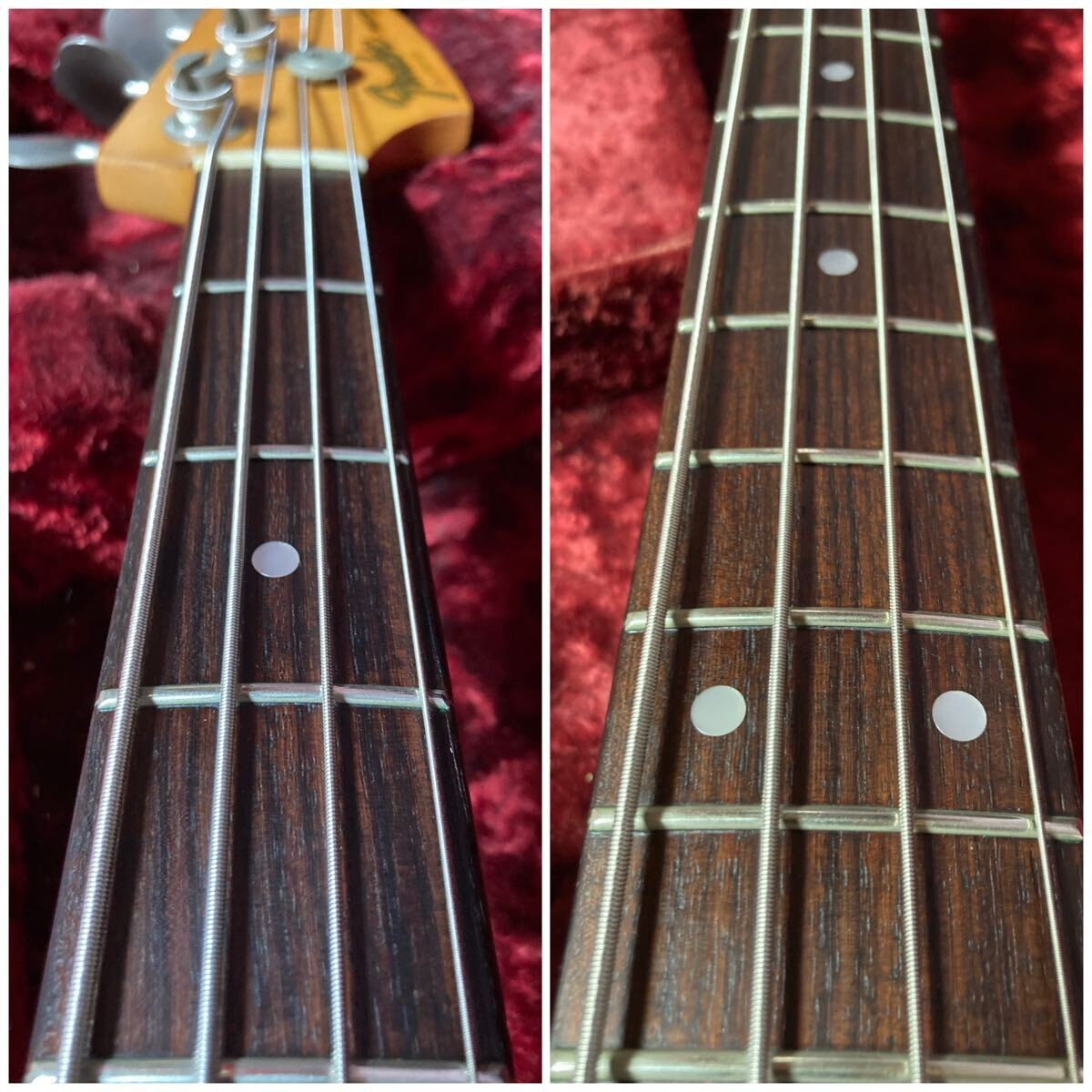 Electric Bass Guitar Fender PJ-455 Mod PJ Type Black Made in Japan
