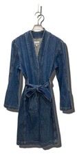 GANNI Denim Gown Coat Indigo Size:S 2974