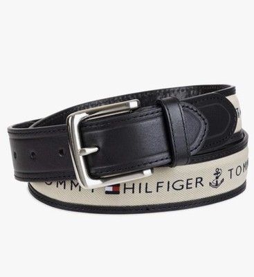 Tommy Hilfiger Tommy Jeans Herren Fabric Inlay Gürtel Gr. 32 - NEU -