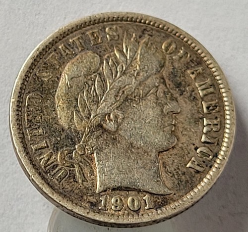 1901 Barber Dime Very Hice Higher Grade