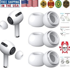 Seamless Fit Silicone Ear Tips for AirPods Pro - 3 Pairs  Storage Box Included