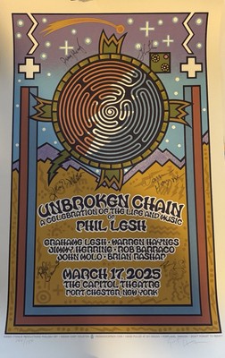Autographed Celebration Of Phil Lesh Warren Haynes Jimmy Herring Grateful Dead