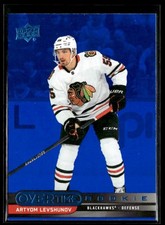 2025-26 Upper Deck Overtime Hockey Overtime Rookie Blue Foil Artyom Levshunov