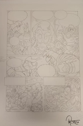Lorenzo Pastrovicchio: Original pencil table “Pk I Giorni Di Evron” page 20