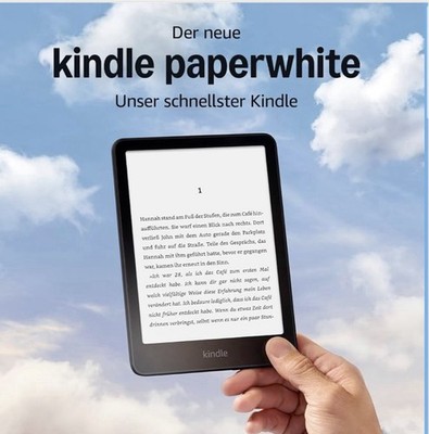 Kindle Paperwhite (16 GB)   7'' Display, lange Akkulaufzeit, Werbung, Schwarz