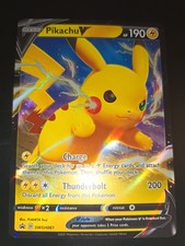 💫carta Pokemon Pikachu V Set Promo Black Star  Swsh061 Eng NM