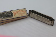 Vintage M. Hohner Marine Band 1896 Harmonica Key of G A440 Made in Germany w/Box