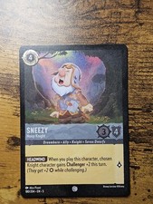 Sneezy - Noisy Knight - Cold Foil NM Eng Lorcana - Shimmering Skies