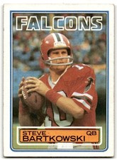 1983 Topps #15 Steve Bartkowski Atlanta Falcons