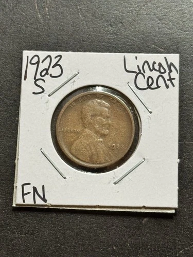 1923 S Lincoln Wheat Cent Penny Nice FN Fine Better Date 1c Coin (Raw18964)