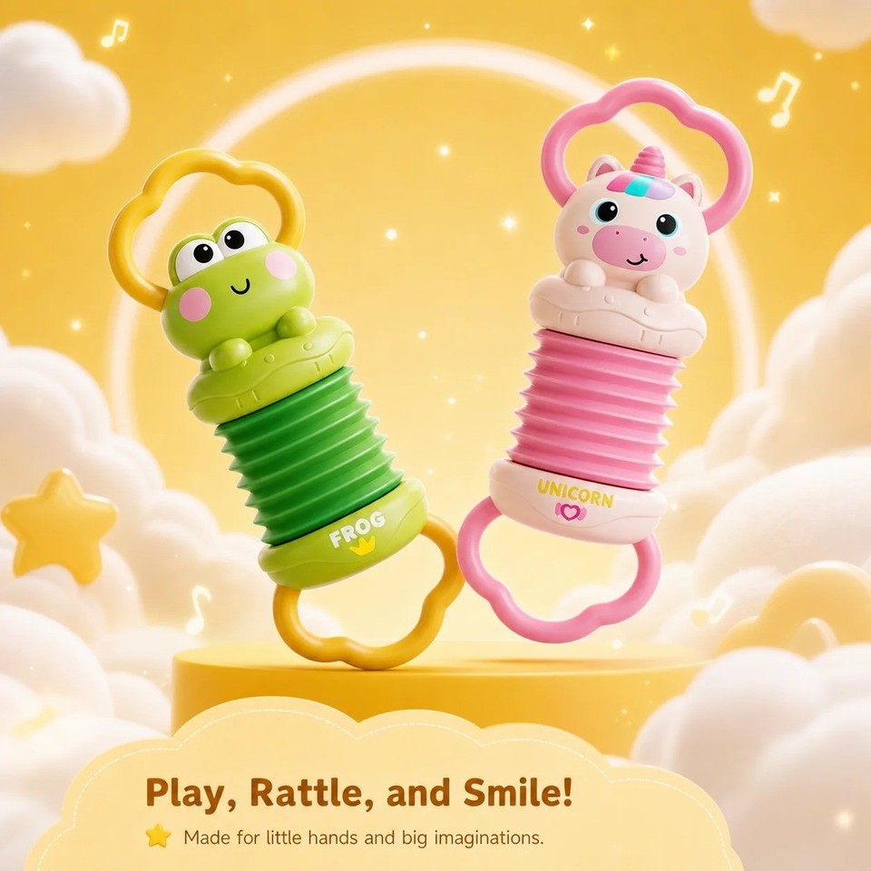 Cartoon Akkordeon Musikspielzeug Entwicklung Musik Lernen Sensorisches Spielzeug für Baby