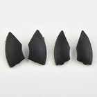 For Fiat 500 Radio CD Button Replacement Cover Removal Pack of 4 (Black)