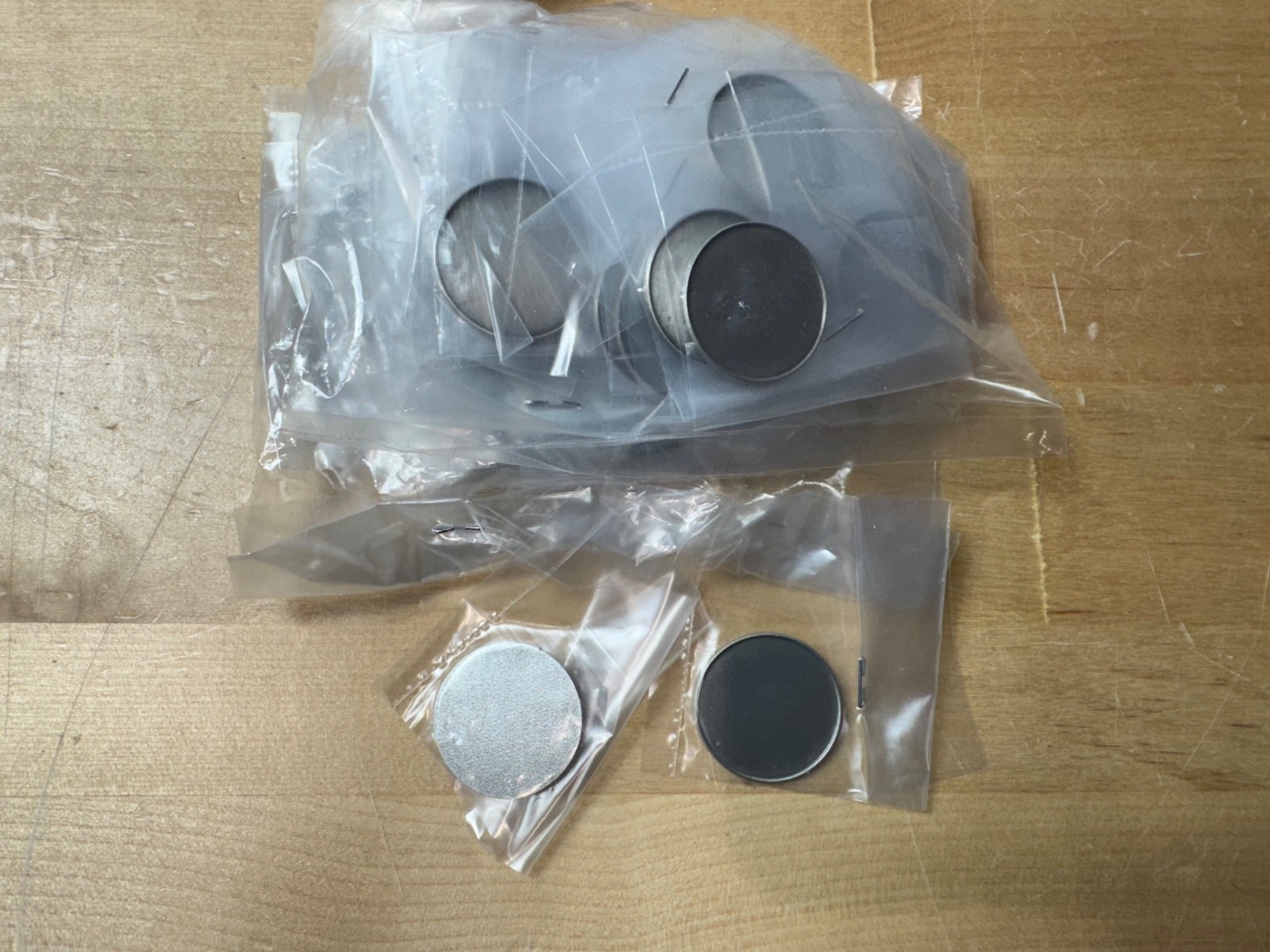 Marker 1 Inch Metal Blank Ball Markers Silver Tone Lot