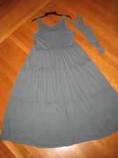 NEW J.Crew Broken-in Jersey Tiered Maxi Dress Small Alhambra Green NWOT