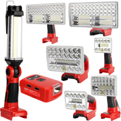 2000LM 18W LED Work Light for Craftsman V20 Battery Portable Flashlight Tool Men