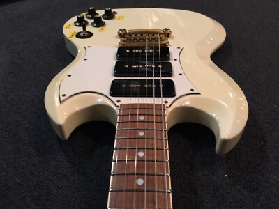 Electric Guitar Greco SS-85S SPL WHT White S/N 07305 Modified and