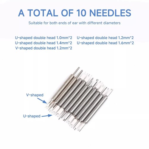 Watch Tweezer Bracelet Spring Bar Remover Replace Tool+8 Pins For ROLEX 6825 B - Picture 5 of 26