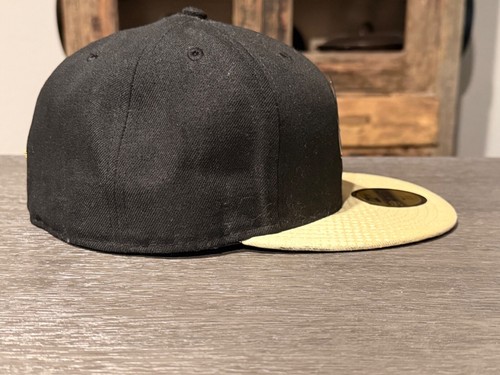 New Orleans Saints 59FIFTY Hat Size 7 1/2 NFL New Era Fitted Black & Gold Cap - Picture 5 of 9