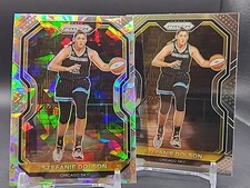 Stefanie Dolson - 2021 Prizm WNBA - Cracked Ice And Base #58 - Chicago Sky