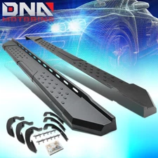 For 2007-2019 Silverado Sierra Crew Cab Black 5.5" Step Nerf Bar Running Boards